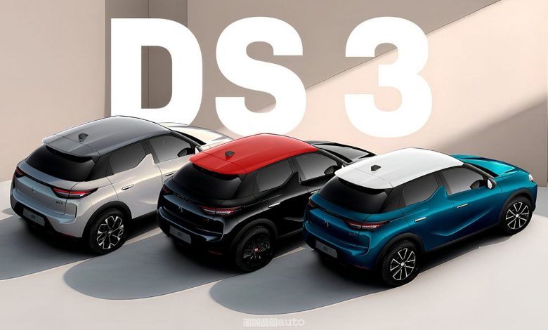 La DS 3 offre tre nuove tonalità per il tetto: Rosso Aden, Bianco Opale e Grigio Carat