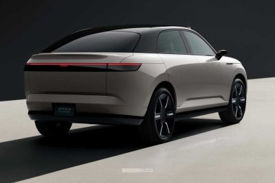 Sony Afeela SUV Concept posteriore 3/4