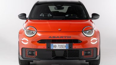 Abarth 600e Competizione Milano Cortina frontale