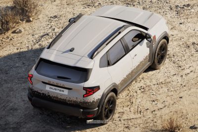 Dacia Duster Spirit of Sand posteriore, vista dall'alto