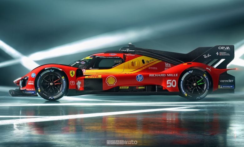 Ferrari 499P 2026 laterale