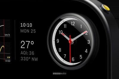 Ferrari Luce orologio analogico sulla plancia