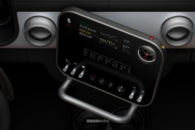 Ferrari Luce display infotainment