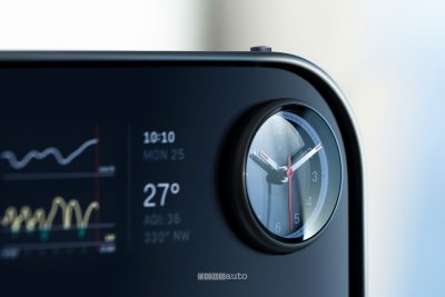 Ferrari Luce orologio analogico sulla plancia