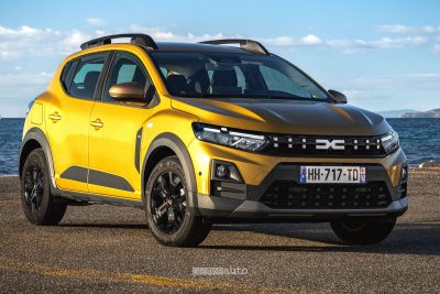 Nuova Dacia Sandero Stepway anteriore 3/4