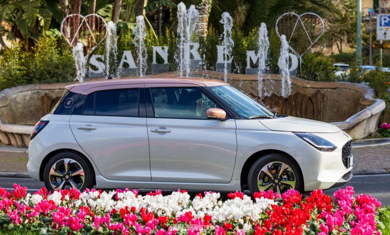 Suzuki Swift Sakura su strada a Sanremo