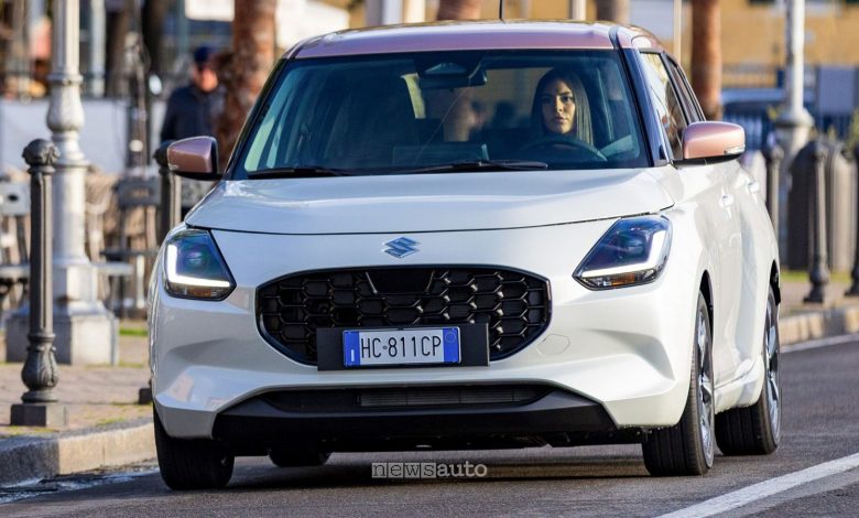Suzuki Swift Sakura su strada a Sanremo