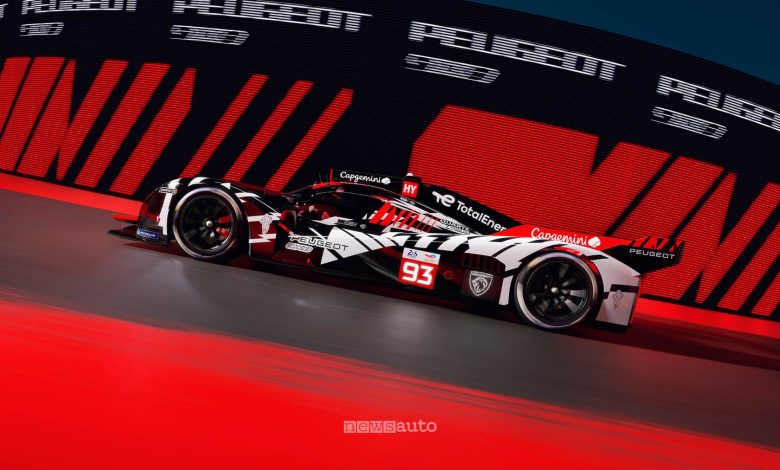 Peugeot 9X8 livrea WEC 2026 laterale