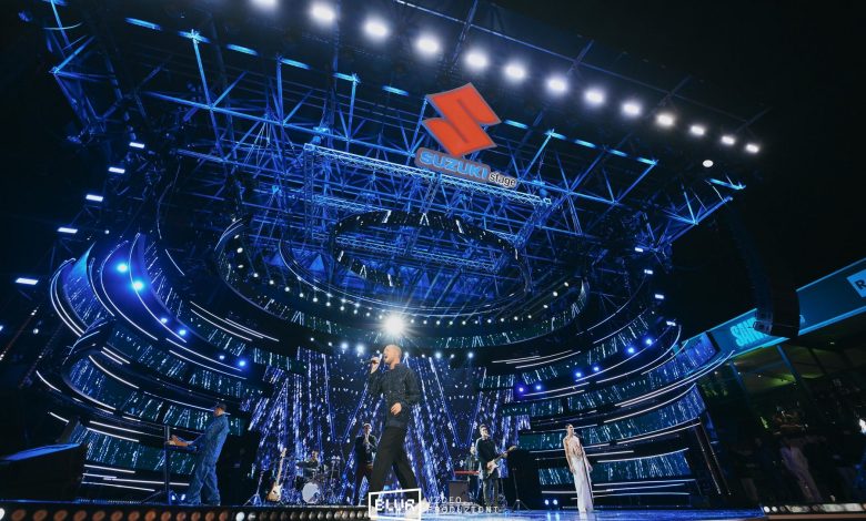 Palco Suzuki Stage in Piazza Colombo in occasione del Festival di Sanremo 2026