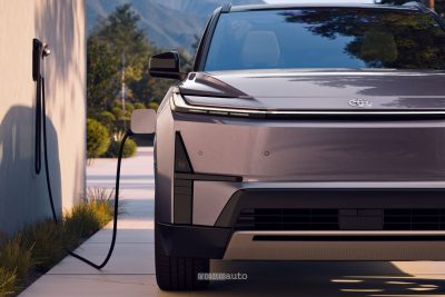 Toyota Highlander EV in ricarica