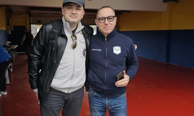 Manuel Cerfeda con Alessandro Tedeschini (istruttore e titolare della scuola Academy 4 Drive di Vallelunga)