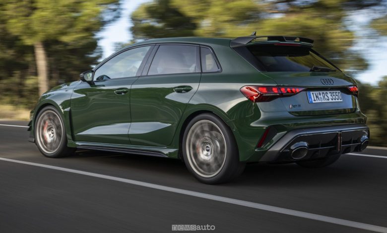 Audi RS 3 Sportback competition limited su strada