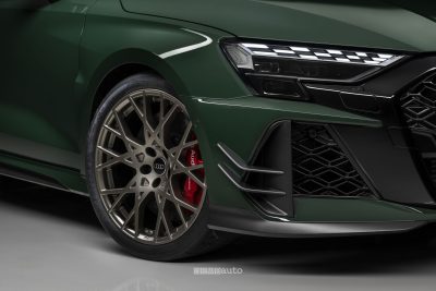 Audi RS 3 Sportback competition limited faro anteriore e cerchi da 19"