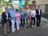 Il team BYD a Bologna con Stella, Executive Vice President di BYD,  Stella Li (Executive Vice President di BYD), Alessandro Grosso (Country Manager di BYD Italia e DENZA Europa), Andreas Barchetti (CEO del Gruppo Barchetti), Diego Pareschi (Direttore della Divisione EV di BYD), Patrick Zhong (Founding Managing Partner di M31 Capital), professor Jeffrey Sachs (direttore del Center for Sustainable Development).