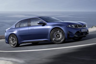 BMW i3 50 xDrive su strada