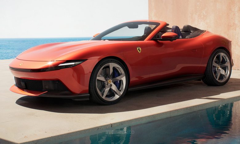 Ferrari Amalfi Spider anteriore 3/4