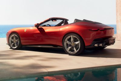 Ferrari Amalfi Spider posteriore 3/4