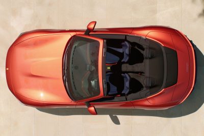 Ferrari Amalfi Spider abitacolo visto dall'alto