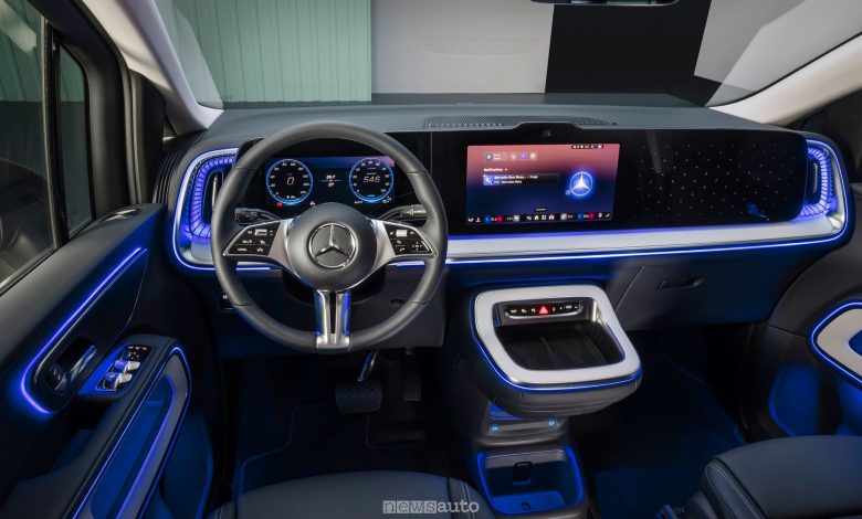 Mercedes-Benz VLE plancia, illuminazione abitacolo