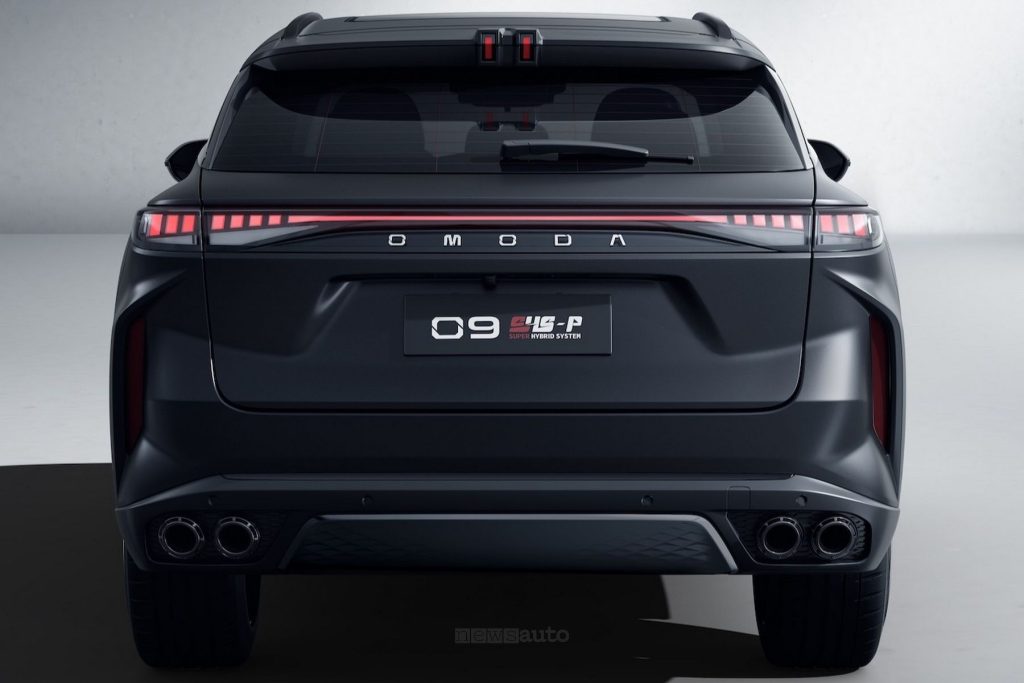 Omoda 9 SHS-P Black Knight Edition posteriore