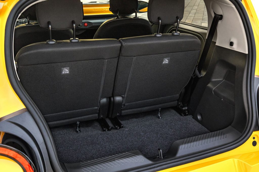 Renault Twingo E-Tech electric bagagliaio