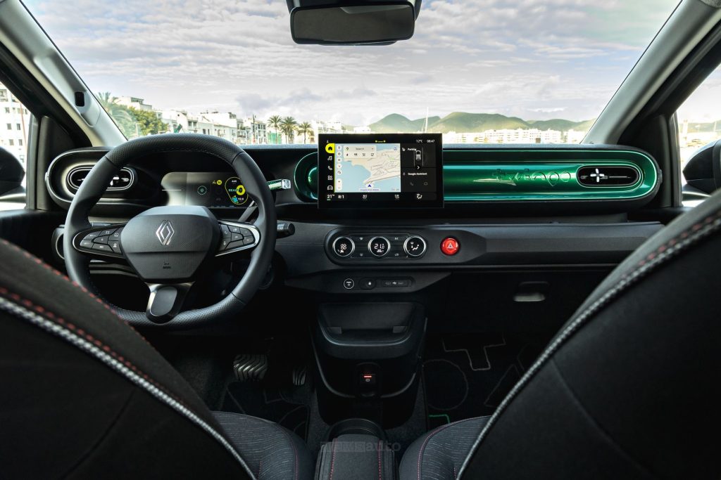 Renault Twingo E-Tech electric plancia Vert Absolu