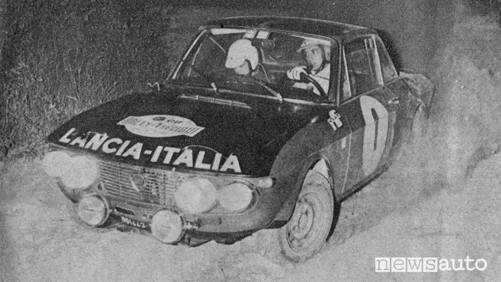 Sandro Munari  sul Colle de Turini a bordo di una Lancia Fulvia Coupé