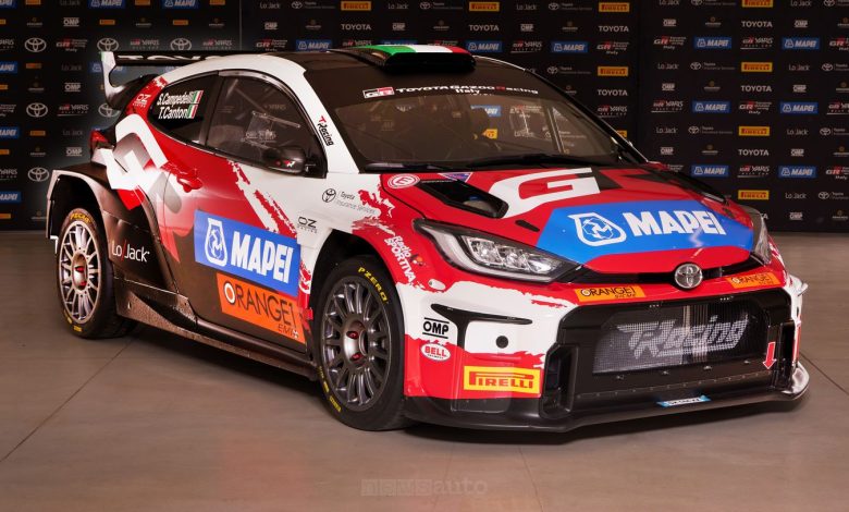 La Toyota GR Yaris Rally2 di Simone Campedelli con ruote OZ Racing