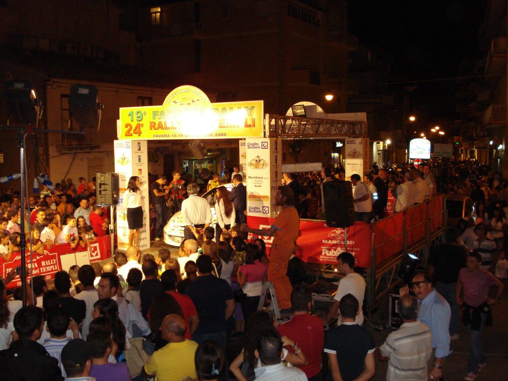 La partenza del 19.o Fabaria Rally (Agrigento), 24.o Rally dei Templi nell'anno 2009