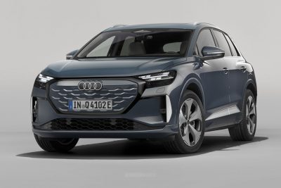 Audi Q4 SUV e-tron anteriore 3/4