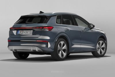 Audi Q4 SUV e-tron posteriore 3/4