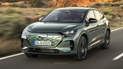 Audi Q4 e-tron Sportback su strada