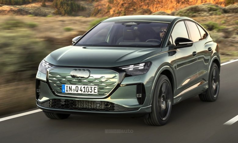Audi Q4 e-tron Sportback su strada