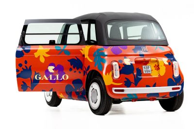 Fiat Topolino Gallo livrea Fiori astratti