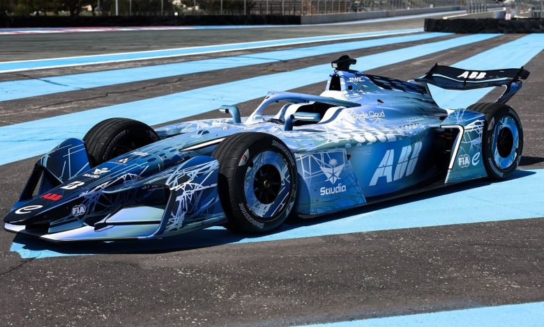 Formula E Gen4 anteriore 3/4