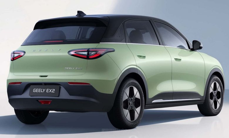 Geely E2 posteriore 3/4