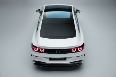 Nuova Mercedes Classe C tetto visto dall'alto