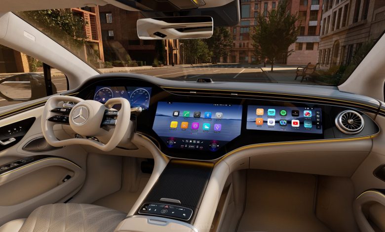 Mercedes EQS volante con sistema steer-by-wire