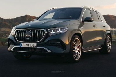 Nuova Mercedes-AMG GLE 53 Hybrid 4Matic+ anteriore 3/4