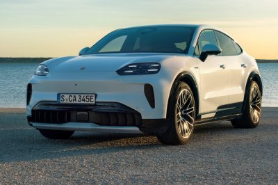 Porsche Cayenne S Coupé Electric anteriore 3/4