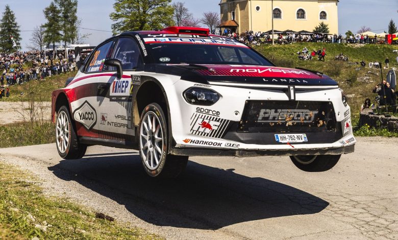 La Lancia Ypsilon Rally2 HF Integrale di Yohan Rossel ha dominato il Rally di Croazia