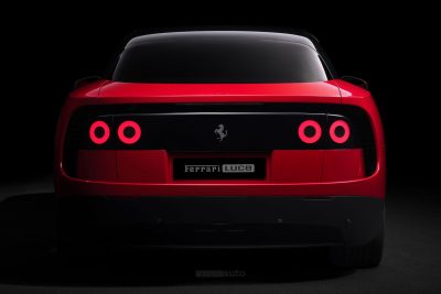 Ferrari Luce posteriore firma luminosa