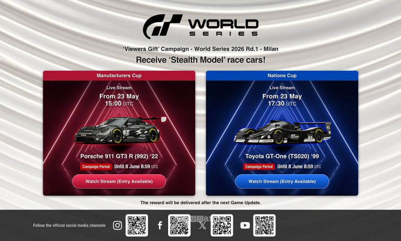 Gran Turismo World Series 2026 auto stealth