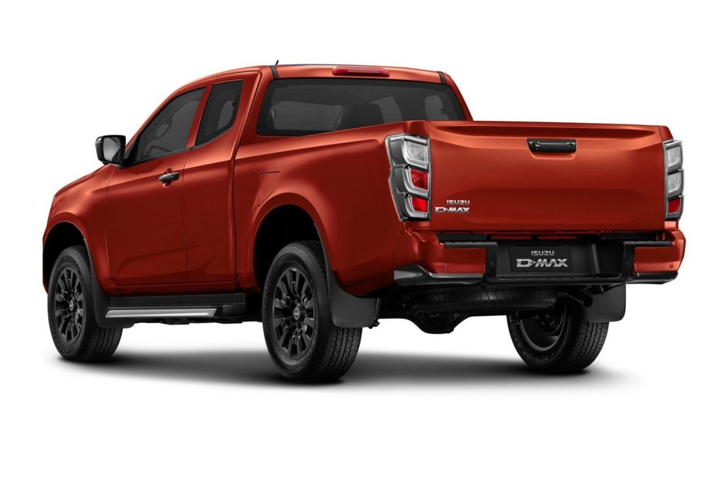 Isuzu D-Max cassone nella vista posteriore 3/4
