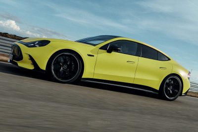 Mercedes-AMG GT 63 Coupé 4 in pista