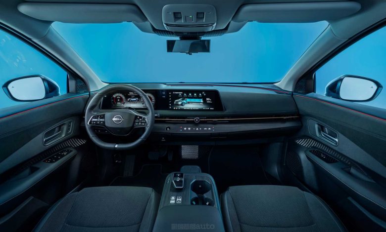 Nuova Nissan Ariya 2026 plancia abitacolo