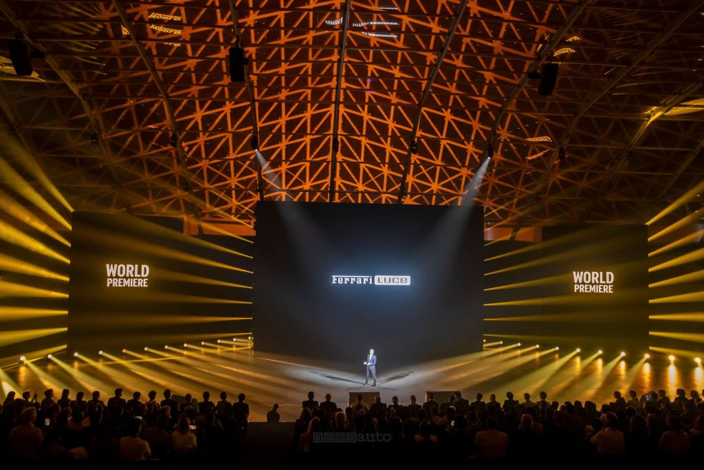 Presentazione della Ferrari Luce presso la Vela di Calatrava di Roma