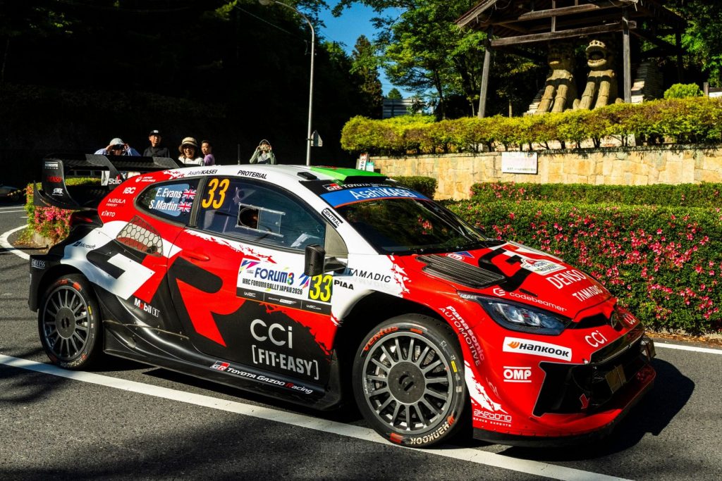 Elfyn Evans con la Toyota GR Yaris Rally1 ha vinto il Rally del Giappone 2026
