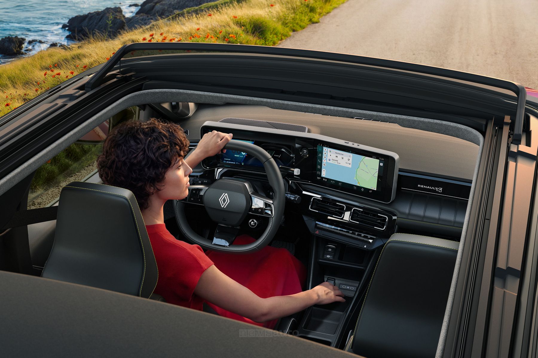 Renault 4 E-Tech Electric Plein Sud: tetto apribile, caratteristiche e