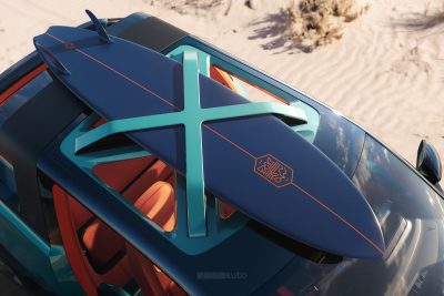 Renault 4 JP4x4 Concept supporto sul tetto per la tavola da surf